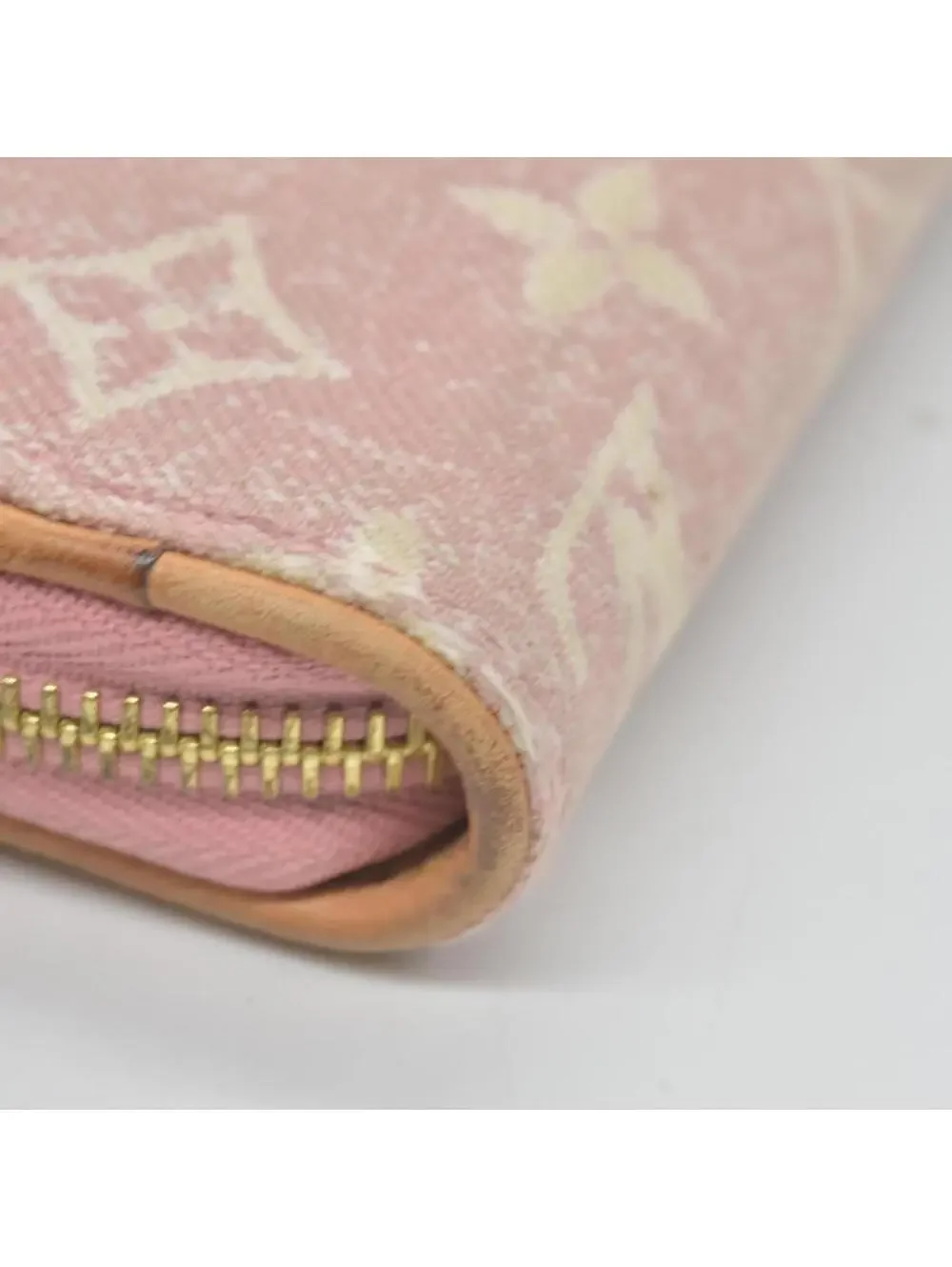 $1060 Louis Vuitton Denim Monogram Jacquard Zippy Wallet - Picture 14 of 15